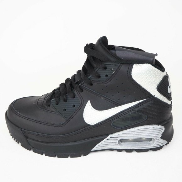 Nike Air Max 90 Boot GS Boys Shoes Casual Black - Picture 3 of 12